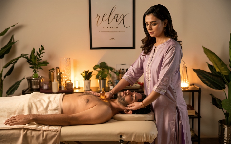 female to male massage in Karachi